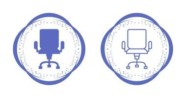 icono de vector de silla de oficina