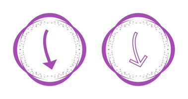Arrow Pointing Down Vector Icon