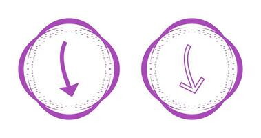 Arrow Pointing Down Vector Icon