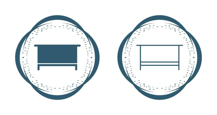 Simple Desk Vector Icon