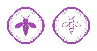 icono de vector de abeja de miel