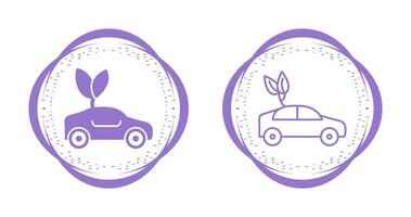Eco friendly Car Vector Icon