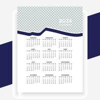 vector modern style new year 2024 calendar template