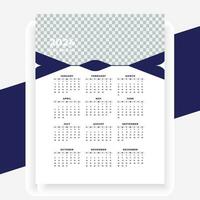 vector modern style new year 2024 calendar template