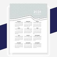 vector modern style new year 2024 calendar template