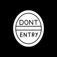 Do Not Enter Vector Icon Design