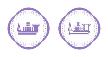 Cargo Ship Vector Icon