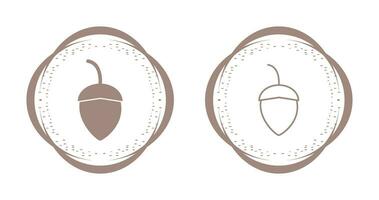 Single Acorn Vector Icon