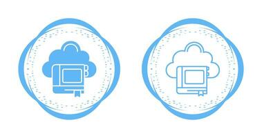 Cloud Library Vector Icon