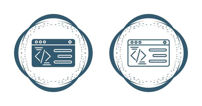 icono de vector de programación