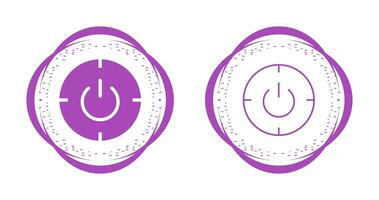 Scheduled power on and off Vector Icon