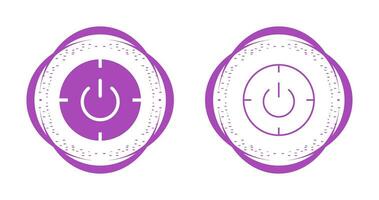 Scheduled power on and off Vector Icon