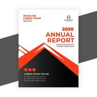 creative  annual report business flyer template vector