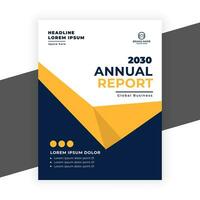 creative  annual report business flyer template vector