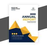 creative  annual report business flyer template vector