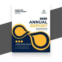 creative  annual report business flyer template vector