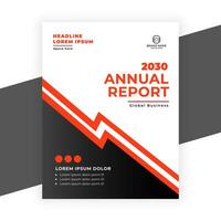 creative  annual report business flyer template vector