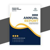 creative  annual report business flyer template vector