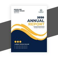 creative  annual report business flyer template vector