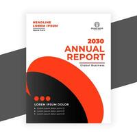 creative  annual report business flyer template vector