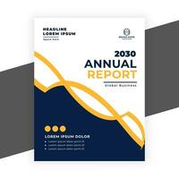 creative  annual report business flyer template vector