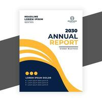 creative  annual report business flyer template vector