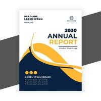 creative  annual report business flyer template vector