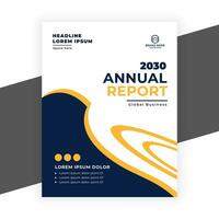 creative  annual report business flyer template vector