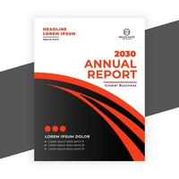 creative  annual report business flyer template vector