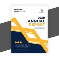 creative  annual report business flyer template vector