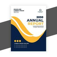 creative  annual report business flyer template vector