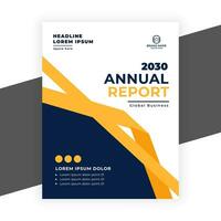 creative  annual report business flyer template vector