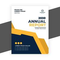 creative  annual report business flyer template vector