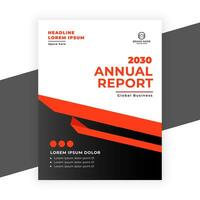 creative  annual report business flyer template vector