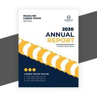 creative  annual report business flyer template vector