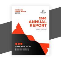 creative  annual report business flyer template vector