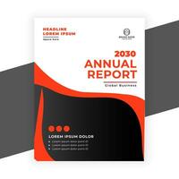 creative  annual report business flyer template vector