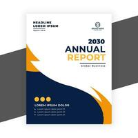 creative  annual report business flyer template vector