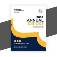 creative  annual report business flyer template vector