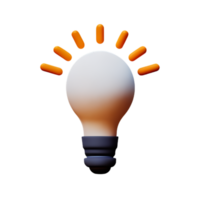 LightBulb Idea Lamp AI Generative png