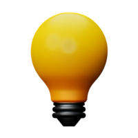 LightBulb Idea Lamp AI Generative png