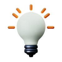 LightBulb Idea Lamp AI Generative png