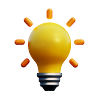 LightBulb Idea Lamp AI Generative png