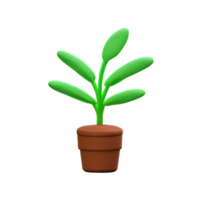 pousse de plante pot feuille ai génératif png