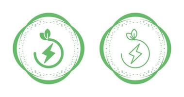 icono de vector de energía ecológica