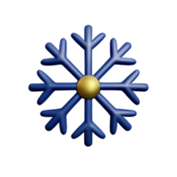 Natale fiocco di neve ghiaccio ai generativo png