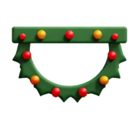 Christmas Garland  Cute AI Generative png