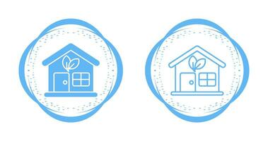 Eco House Vector Icon