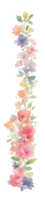 Flower watercolor clip art AI generated png