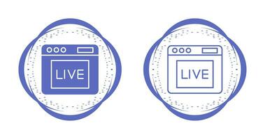 Live Vector Icon